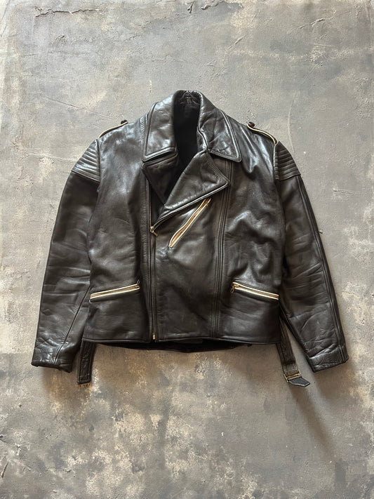 1950’ Biker Leather Jacket (M)
