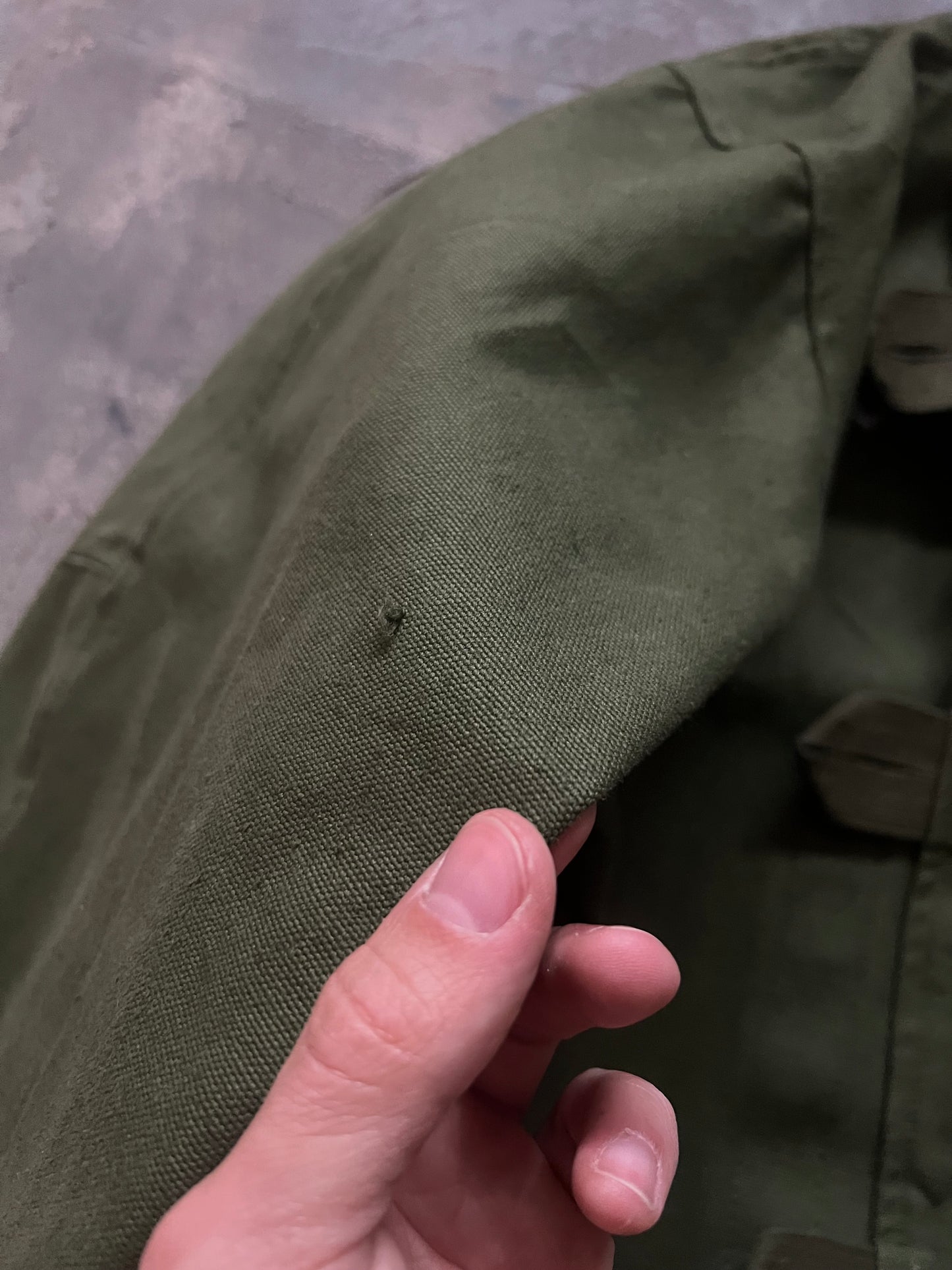 1960’ Swedish Army Motorcycle Canvas Jacket (L)