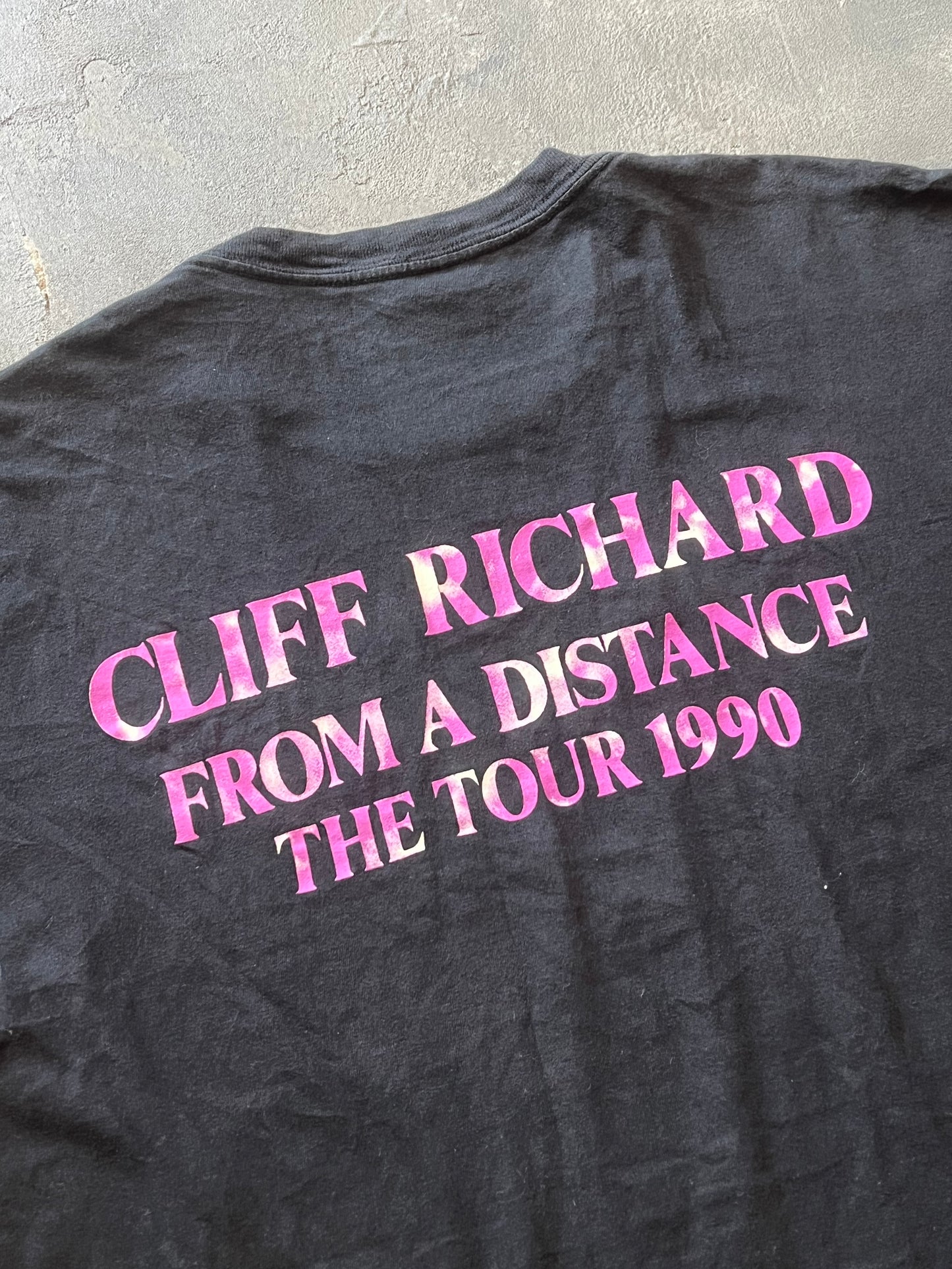 1990’ Cliff Richard From A Distance The Tour Single Stich Tee (L)