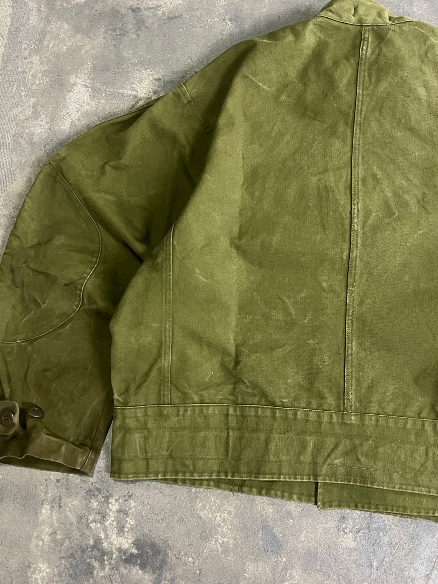 1960’ Swedish Army Motorcycle Canvas Jacket (L)