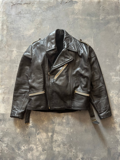 1950’ Biker Leather Jacket (M)