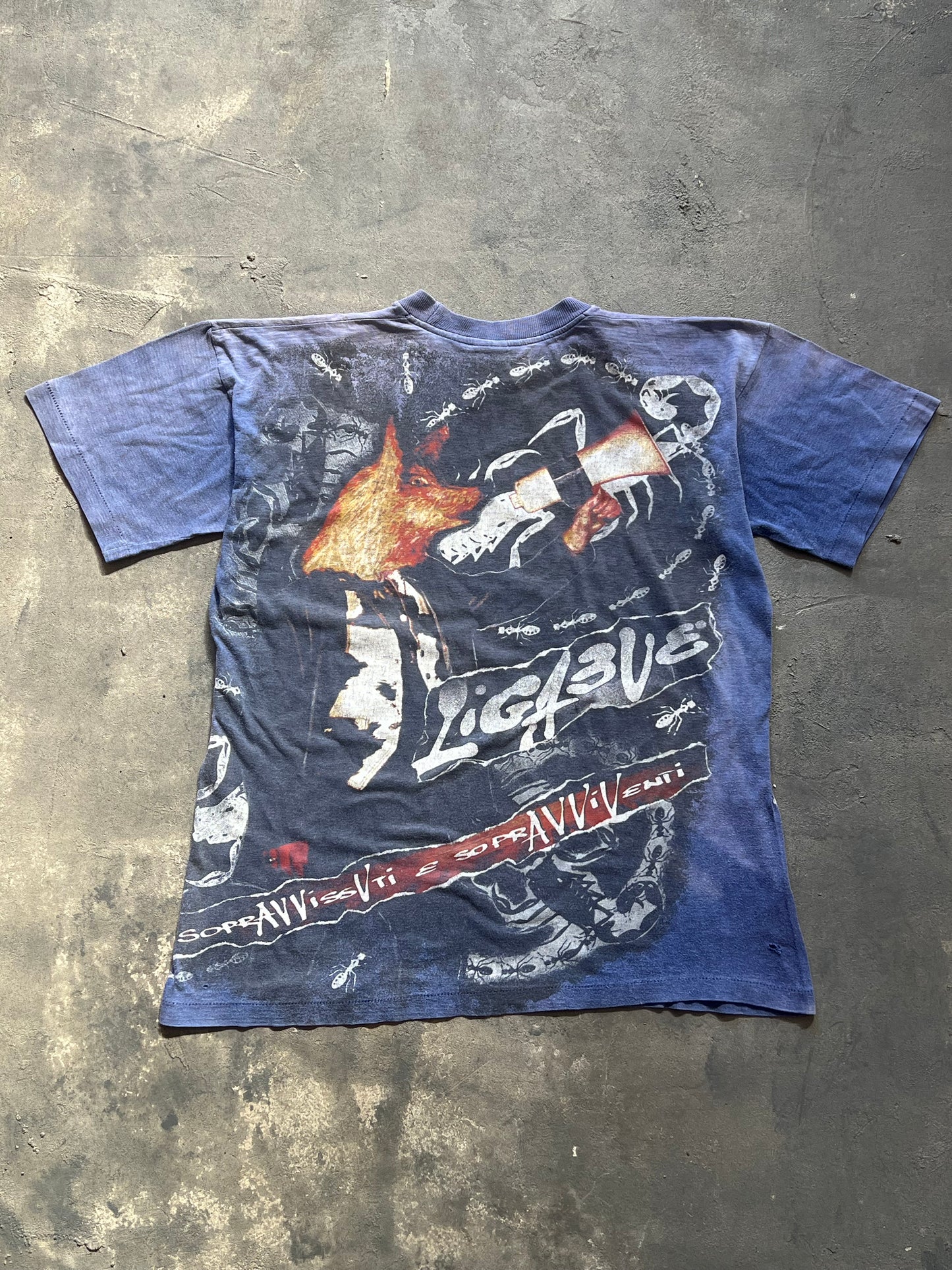 1990’ Ligabue Single Stich Tee Natural Fade (M)
