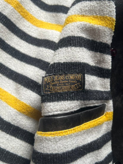 Ralph Lauren Leather Peacoat Jacket (M)
