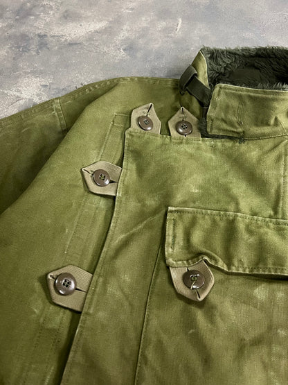 1960’ Swedish Army Motorcycle Canvas Jacket (L)