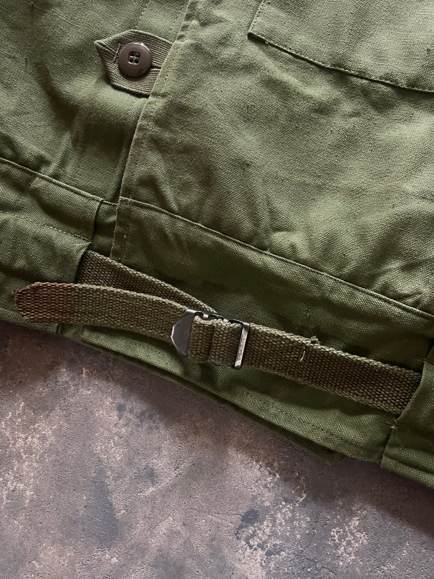 1960’ Swedish Army Motorcycle Canvas Jacket (L)