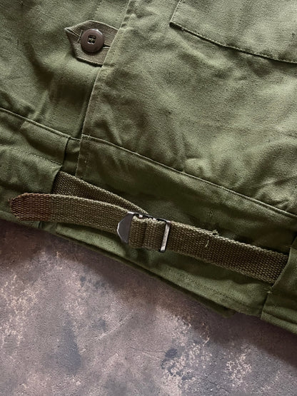 1960’ Swedish Army Motorcycle Canvas Jacket (L)