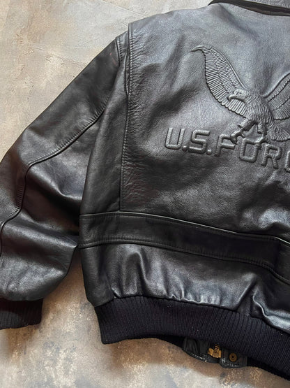 1990’s US Force Aviator Leather Jacket (L)
