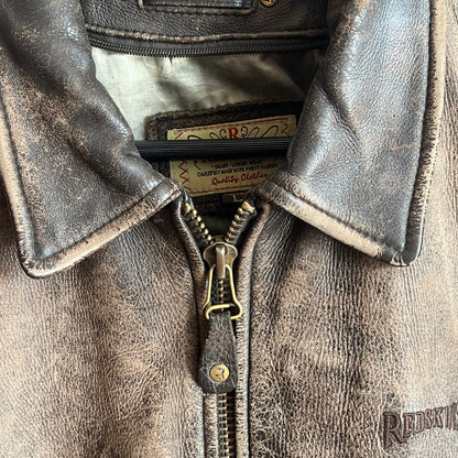 1990’ Redskins Natural Fade Leather Jacket (M)