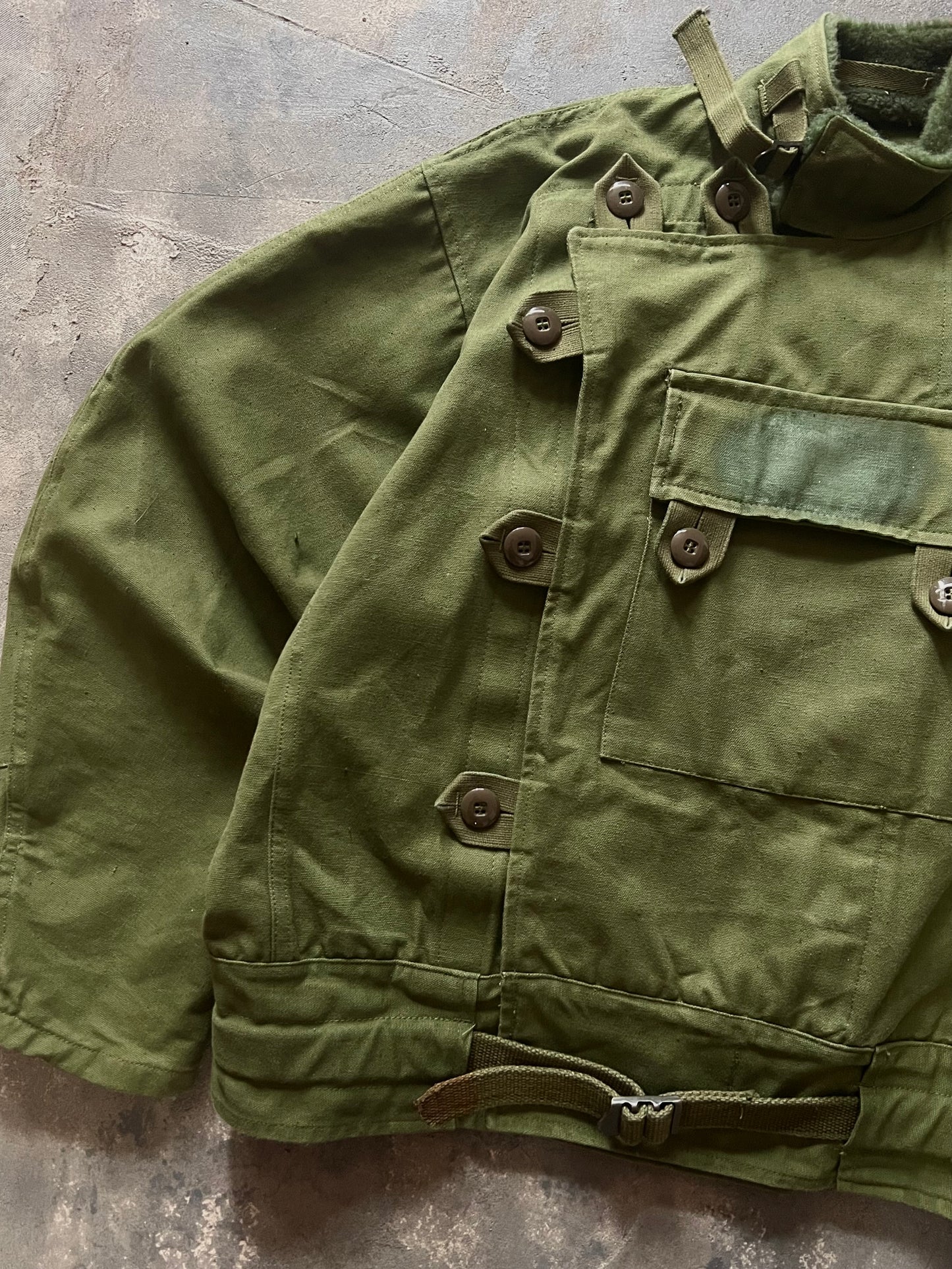 1960’ Swedish Army Motorcycle Canvas Jacket (L)