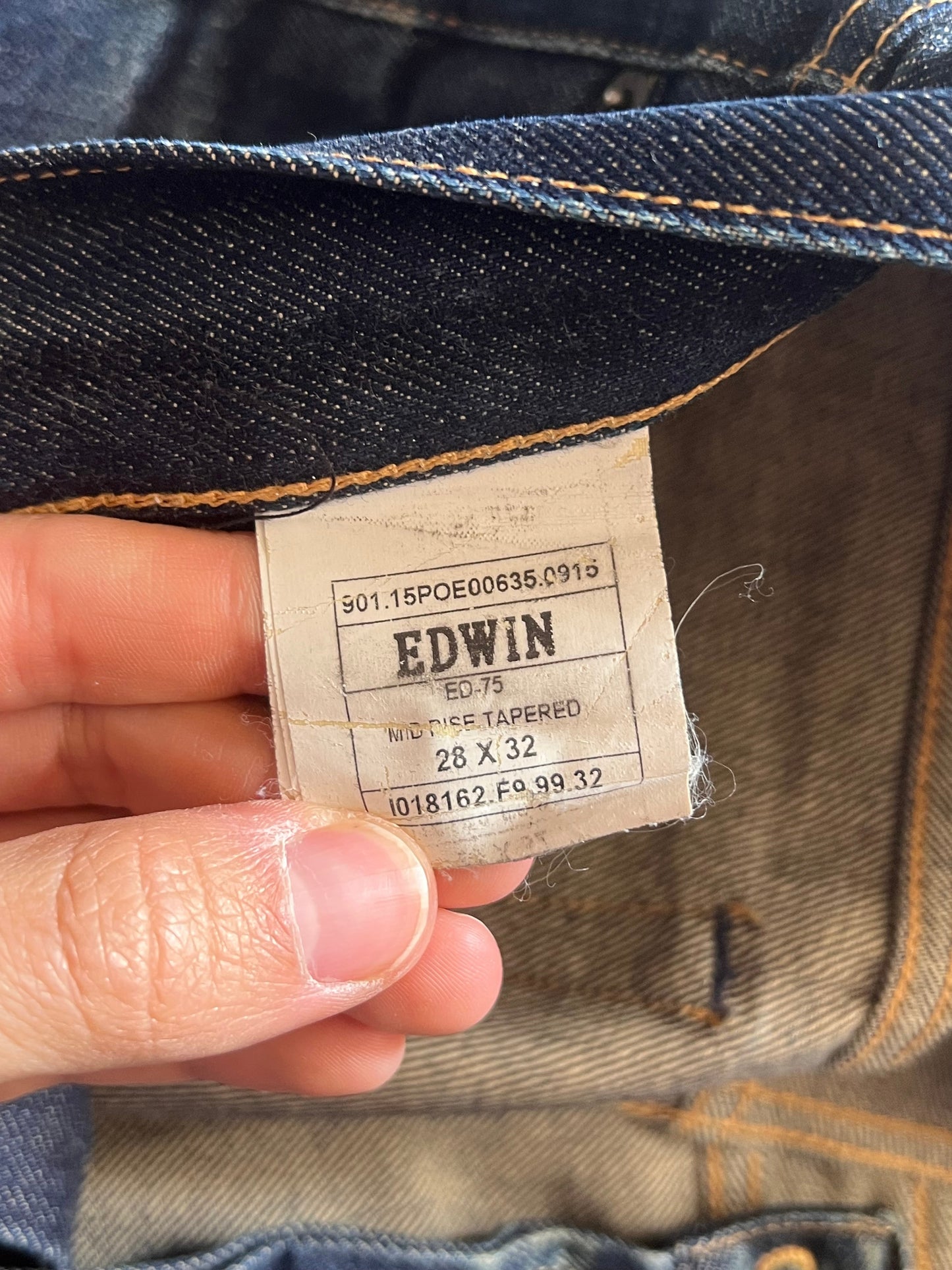 Edwin Japanese Raw Denim Cimosato (28x32)