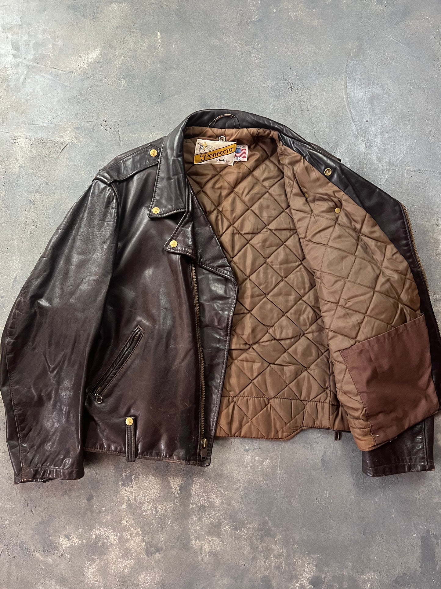90’s Schott Perfecto 115 Made in USA [Size: XL]