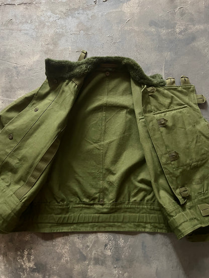 1960’ Swedish Army Motorcycle Canvas Jacket (L)