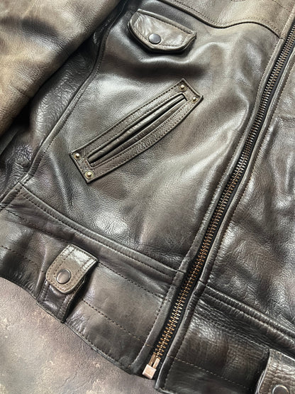 90’s Panther Leather Jacket [Size: XL]