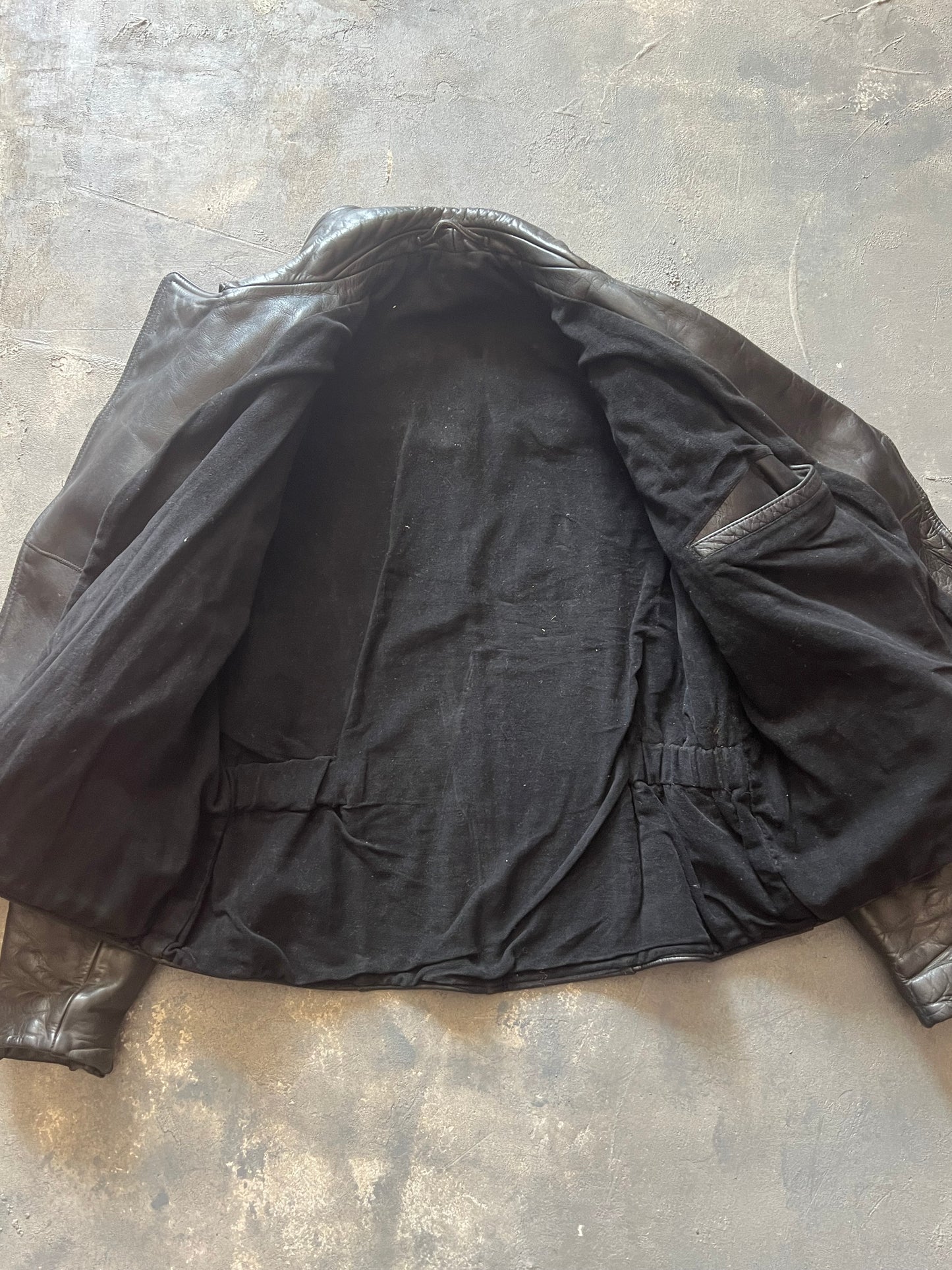 1950’ Biker Leather Jacket (M)