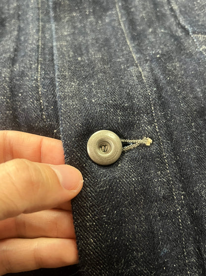 MotivMfg Denim and Linen Jacket Incredible Construction (L)