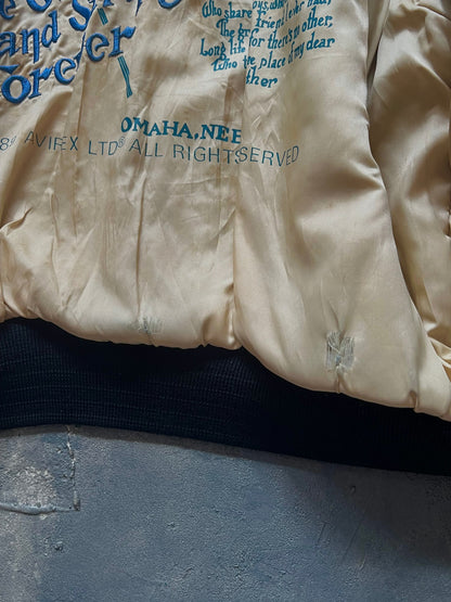 1990’s Avirex A-2 Leather Jacket Made in Korea (M)