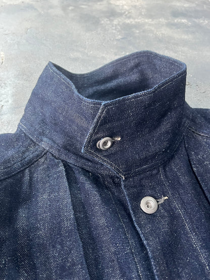 MotivMfg Denim and Linen Jacket Incredible Construction (L)