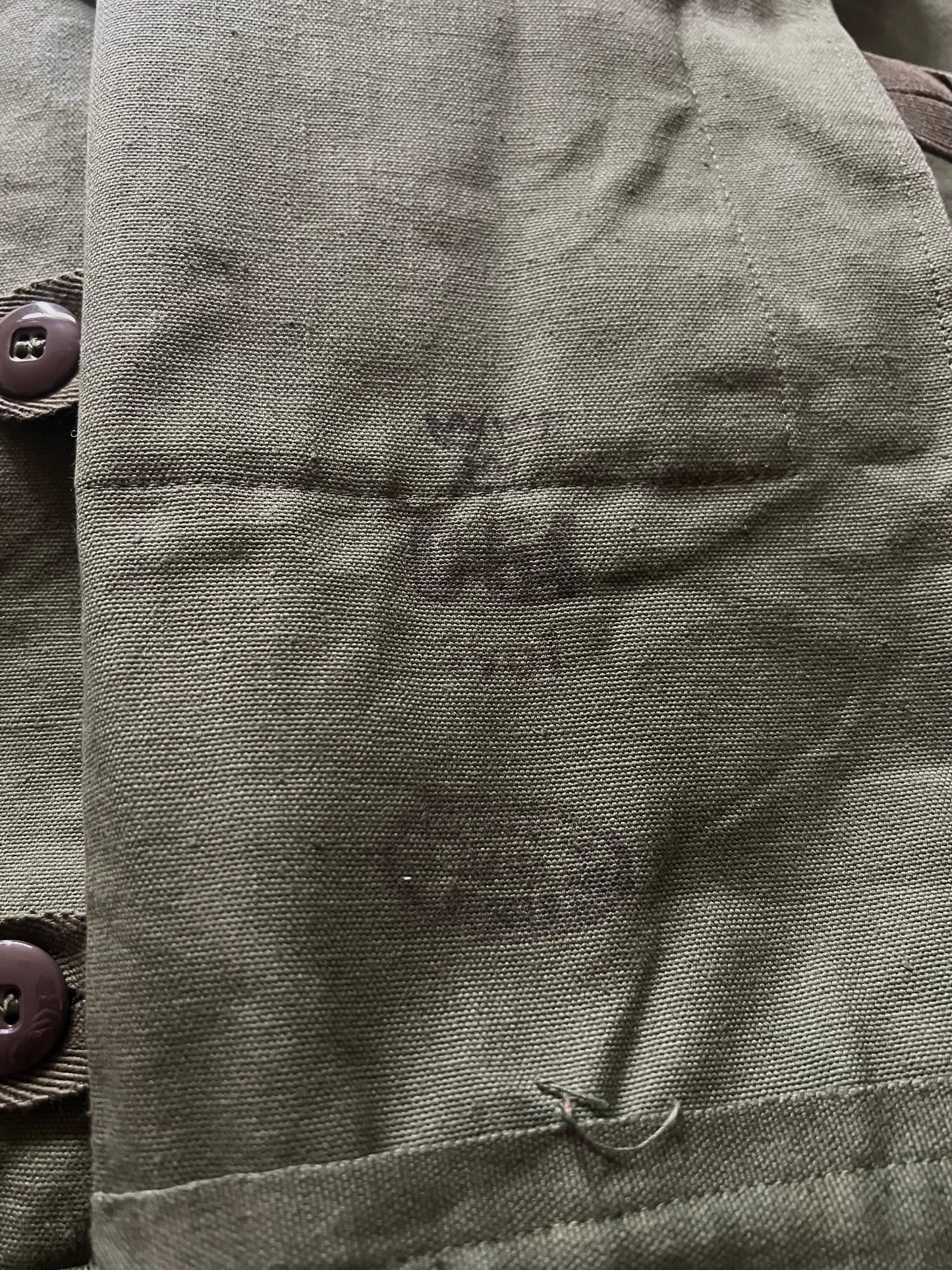 1960’ Swedish Army Motorcycle Canvas Jacket (L)