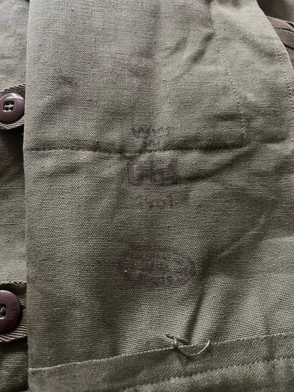 1960’ Swedish Army Motorcycle Canvas Jacket (L)
