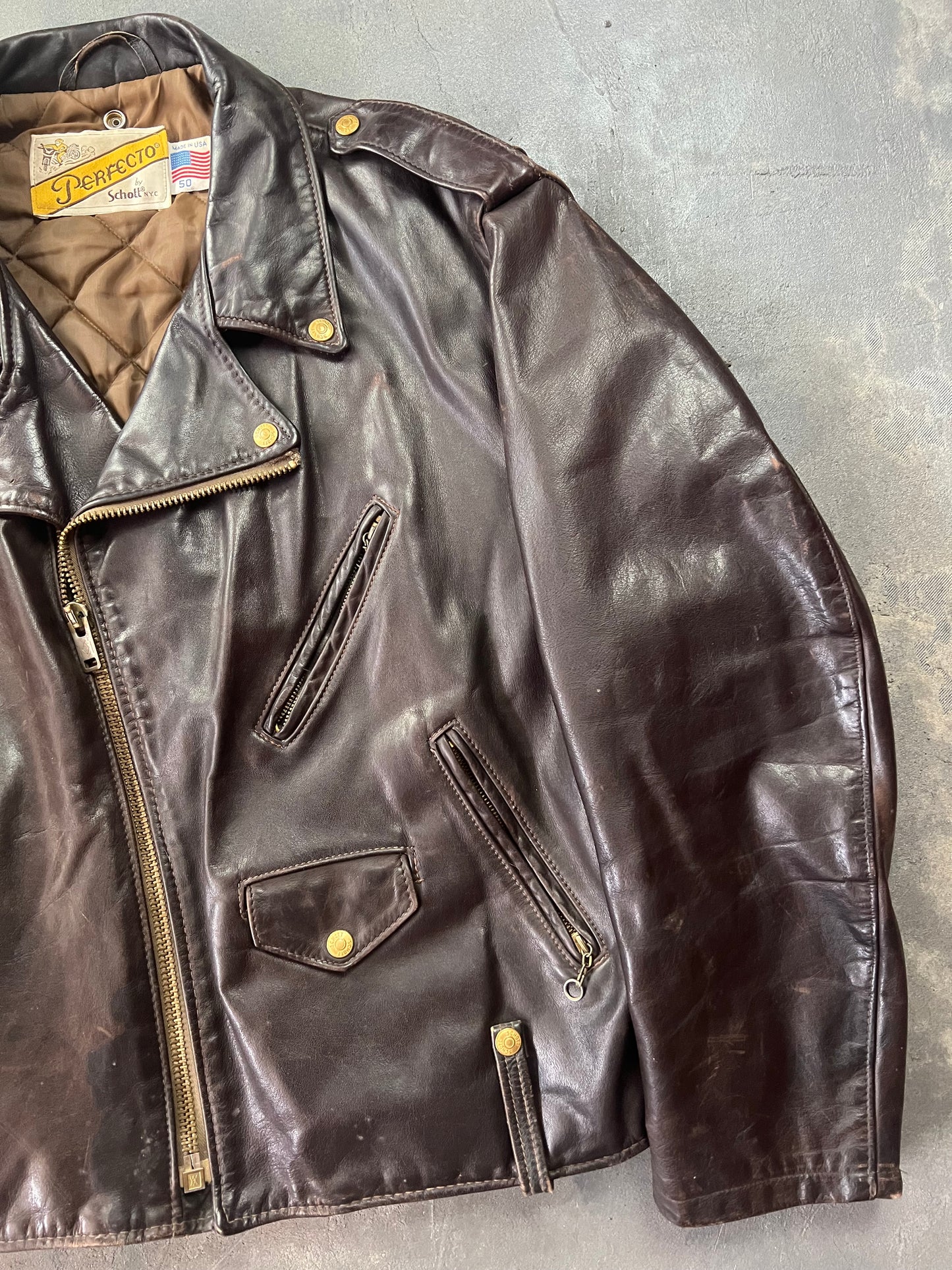 90’s Schott Perfecto 115 Made in USA [Size: XL]