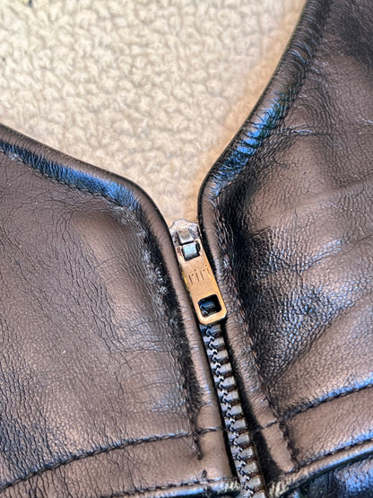 1950’ Italian Leather Vest (M)
