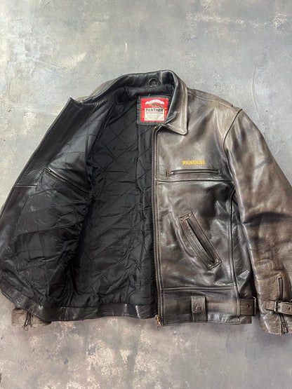 90’s Panther Leather Jacket [Size: XL]