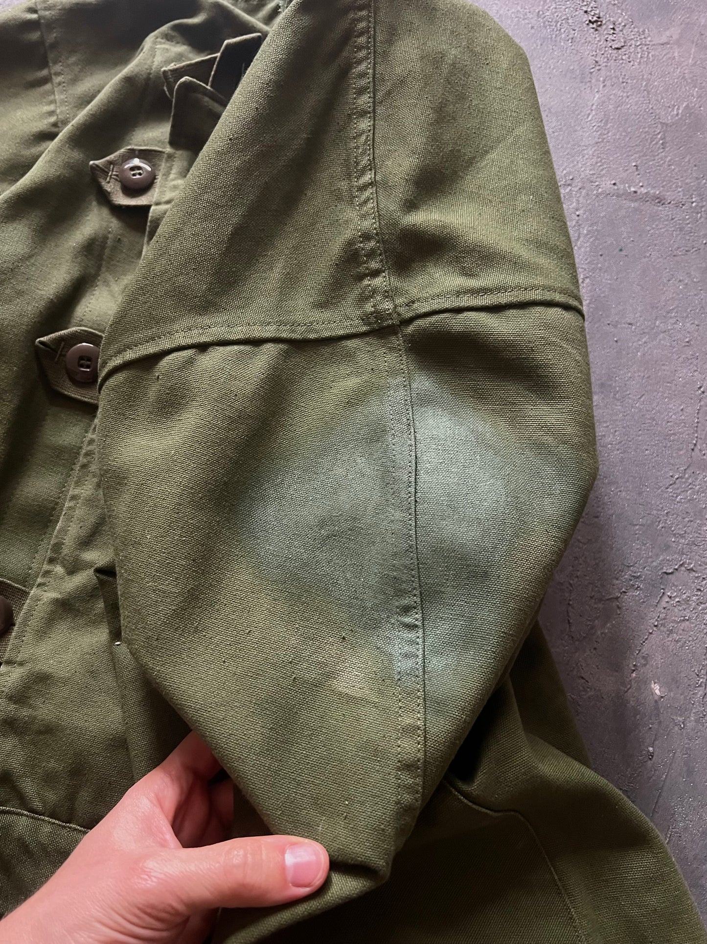 1960’ Swedish Army Motorcycle Canvas Jacket (L)