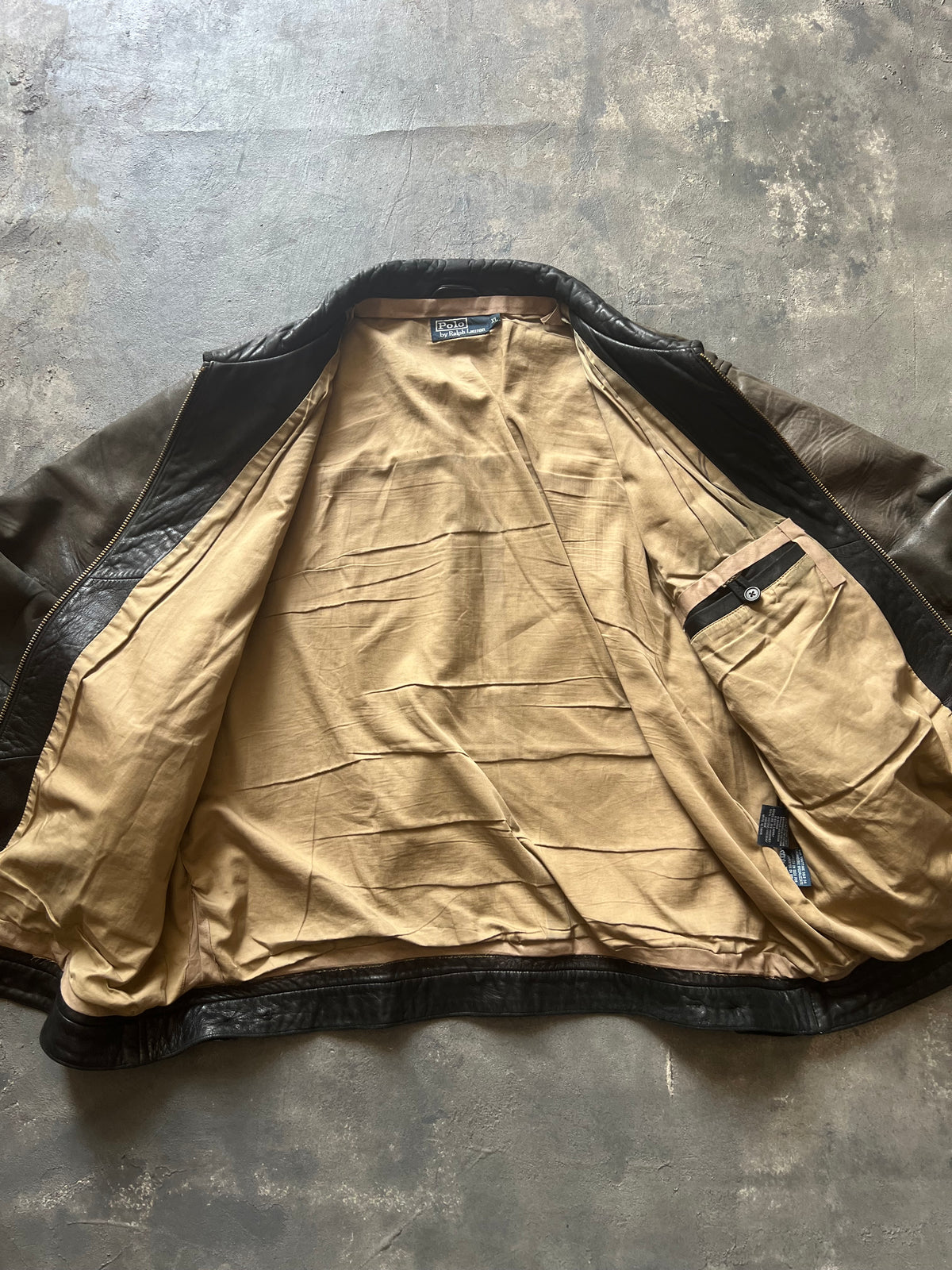 Ralph Lauren Leather Jacket (XL)