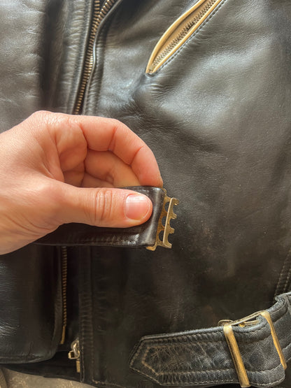 1950’ Biker Leather Jacket (M)