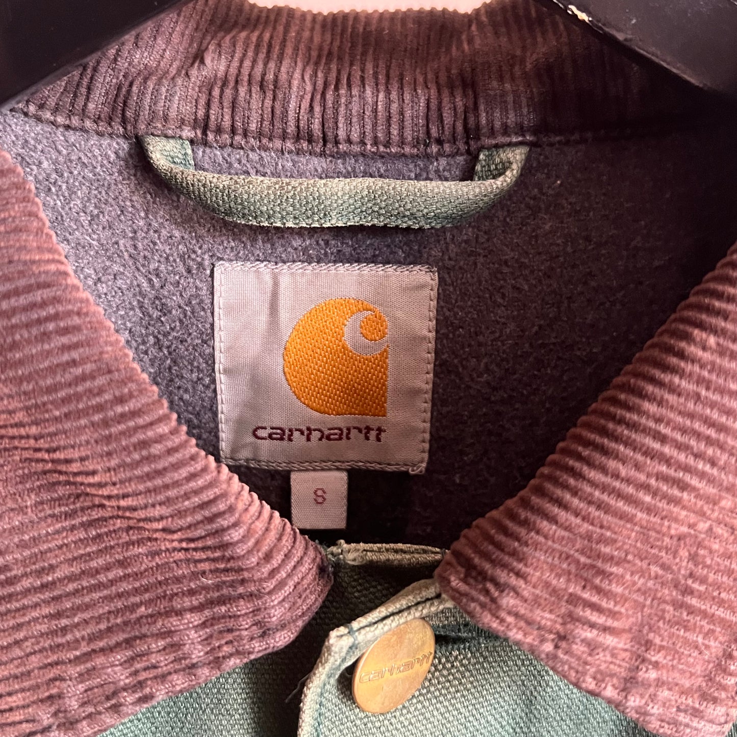 2000’ Carhartt Natural Fade Canvas Jacket (S)