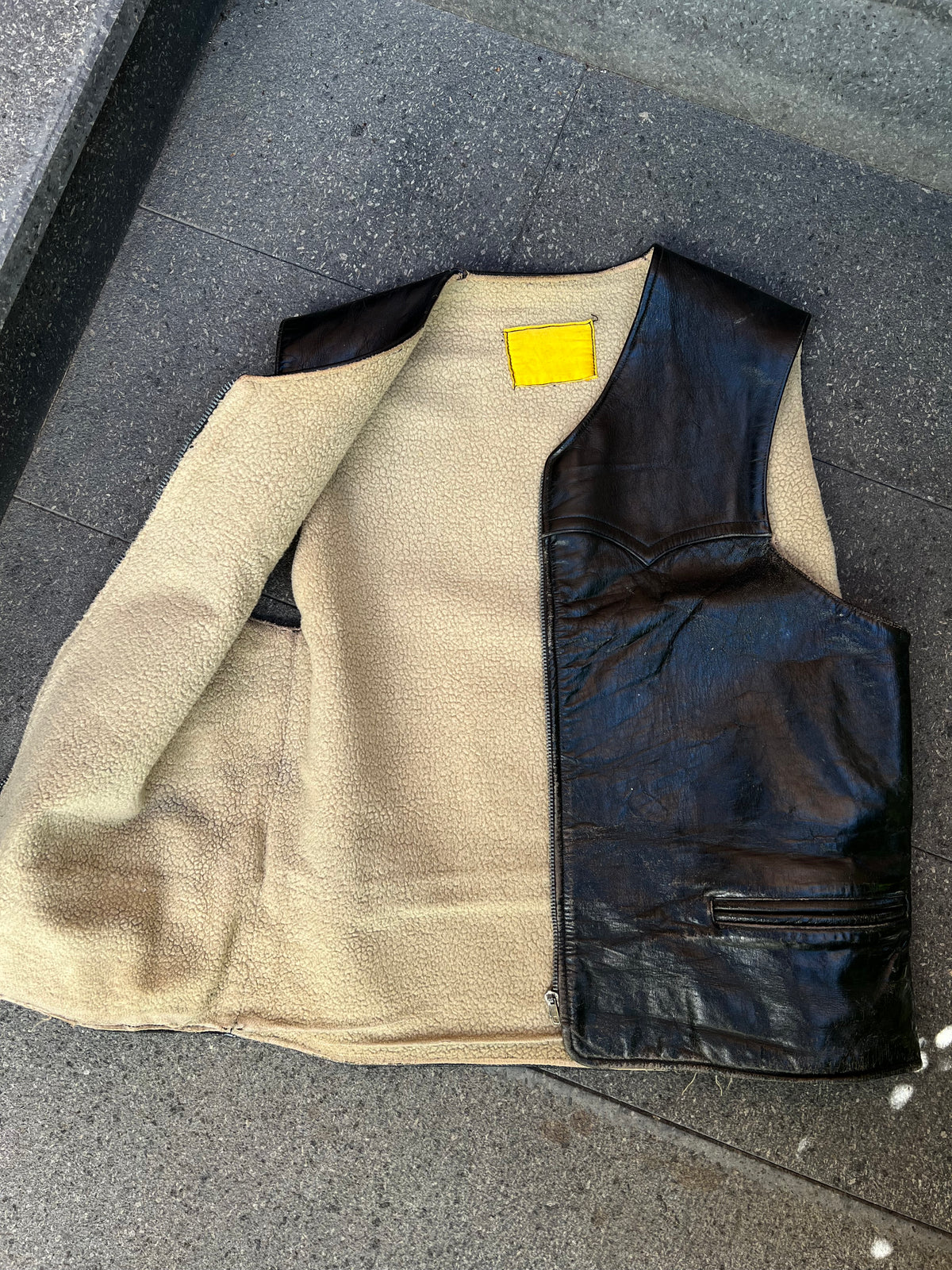 1950’ Italian Leather Vest (M)