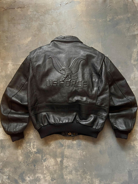 1990’s US Force Aviator Leather Jacket (L)