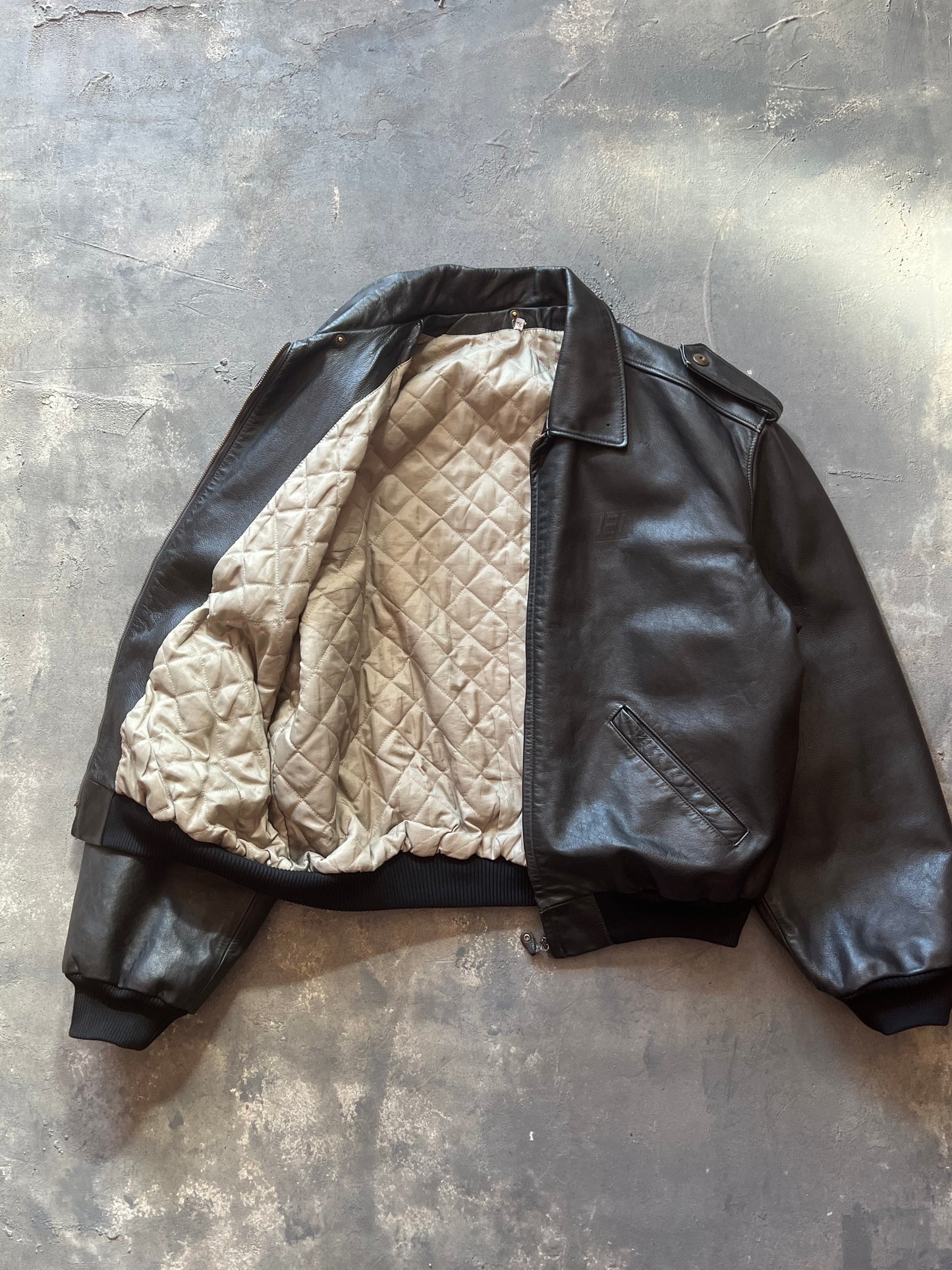 1997’ Carrista Leather Jacket Esercito Italiano (L)