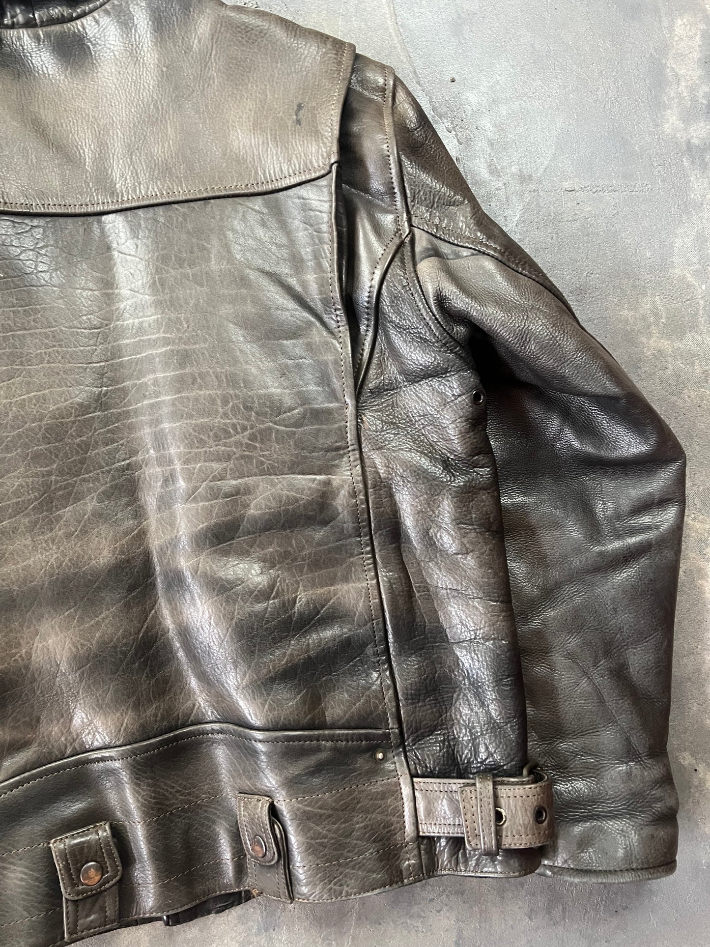 90’s Panther Leather Jacket [Size: XL]