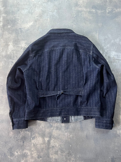 MotivMfg Denim and Linen Jacket Incredible Construction (L)