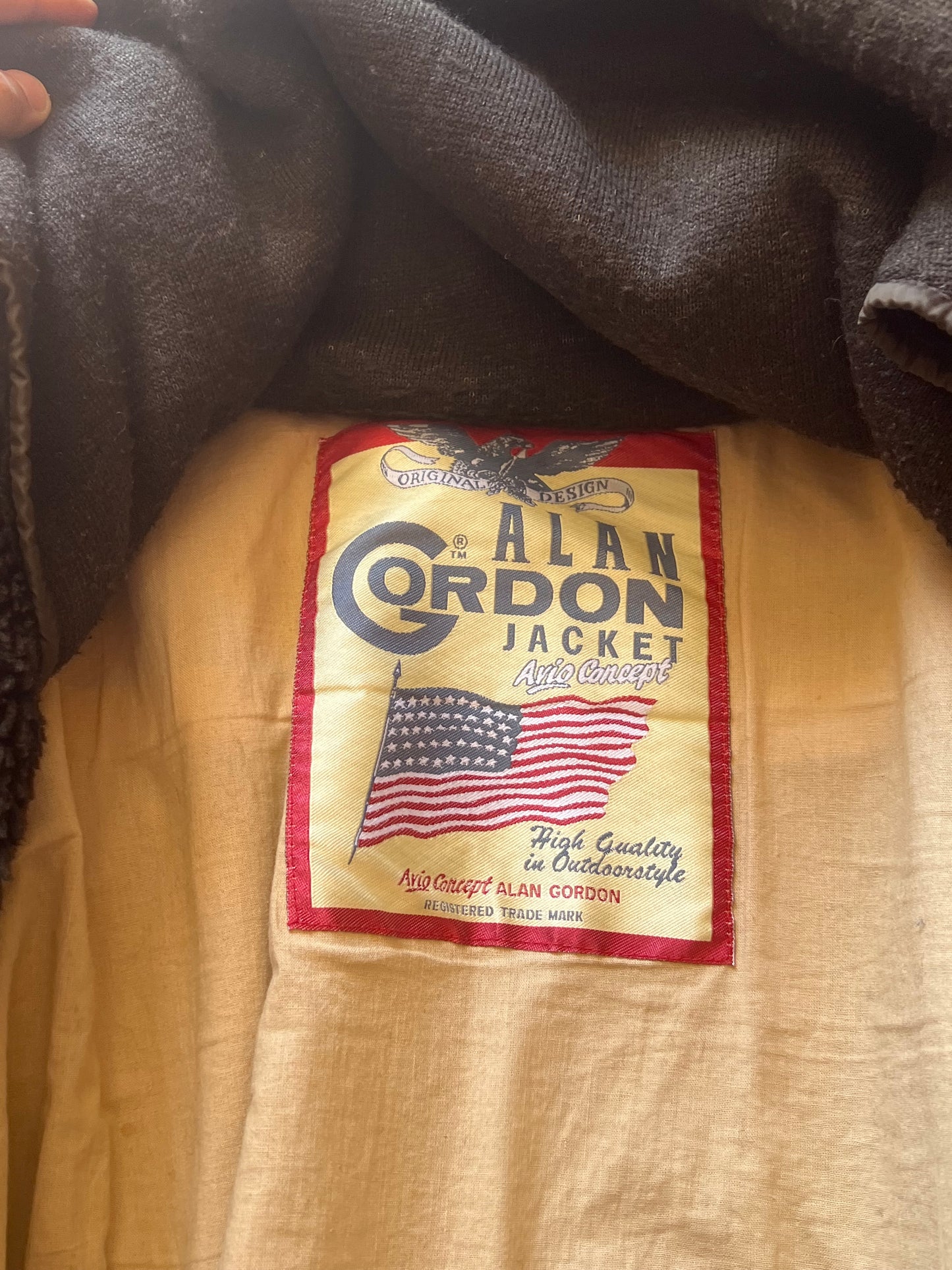 1990’ Alan Gordon Aviator Leather Jacket (L)