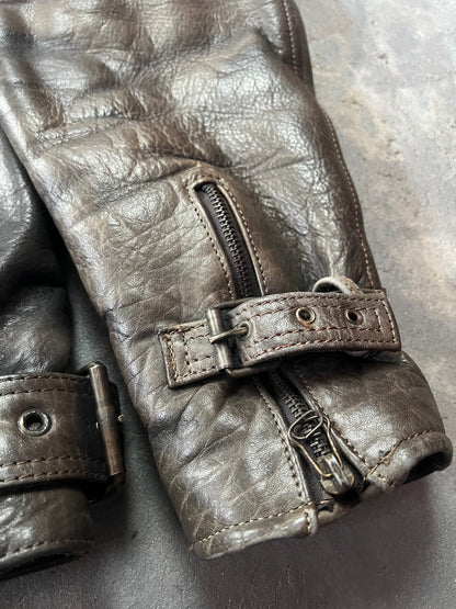 90’s Panther Leather Jacket [Size: XL]