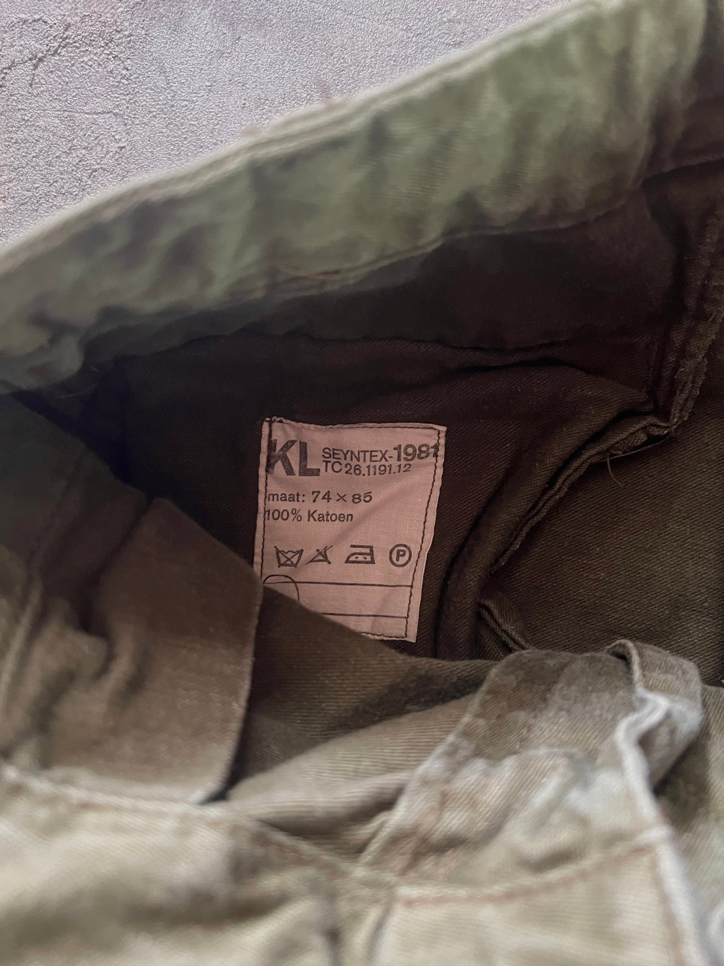 1981’ Dutch Army Cargo Baggy Pants (XS/S)