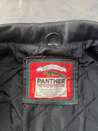 90’s Panther Leather Jacket [Size: XL]