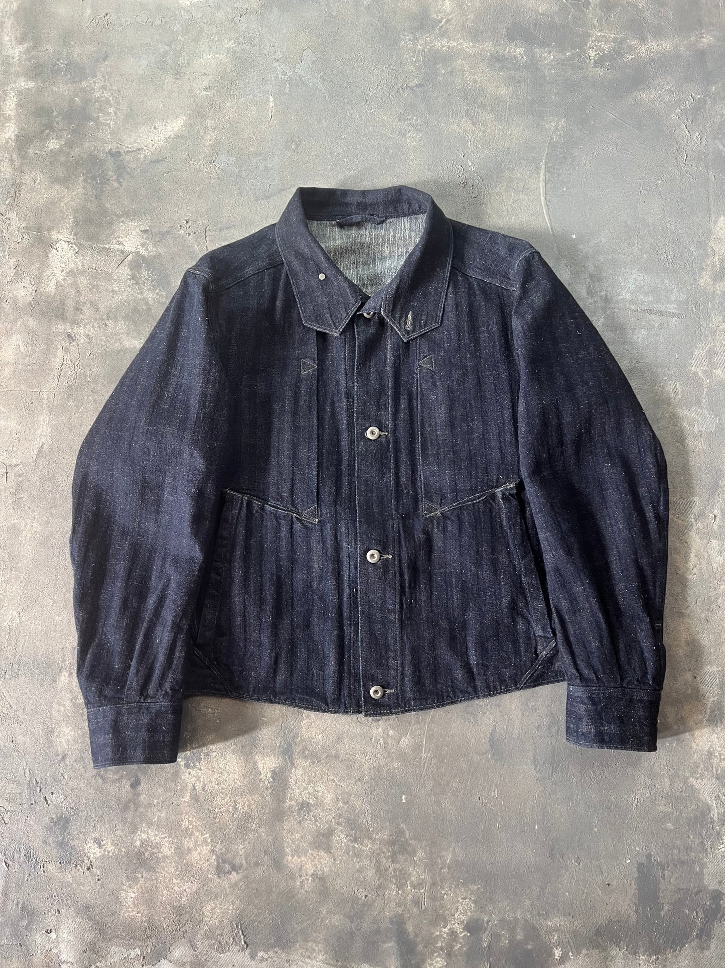 MotivMfg Denim and Linen Jacket Incredible Construction (L)