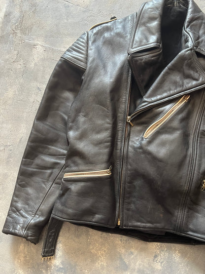 1950’ Biker Leather Jacket (M)