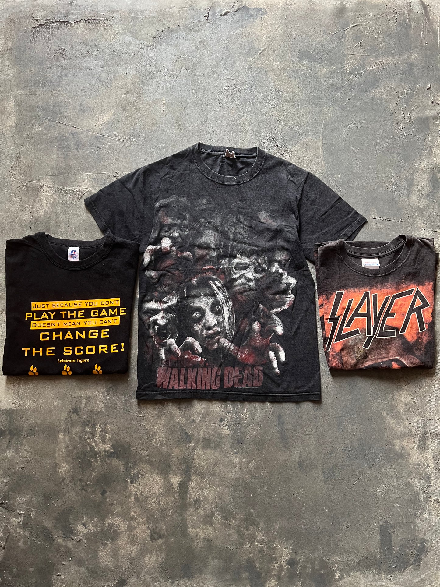 2000’ T-shirt The Walking dead- Slayer- Russel Athletic