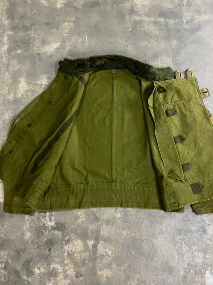 1960’ Swedish Army Motorcycle Canvas Jacket (L)
