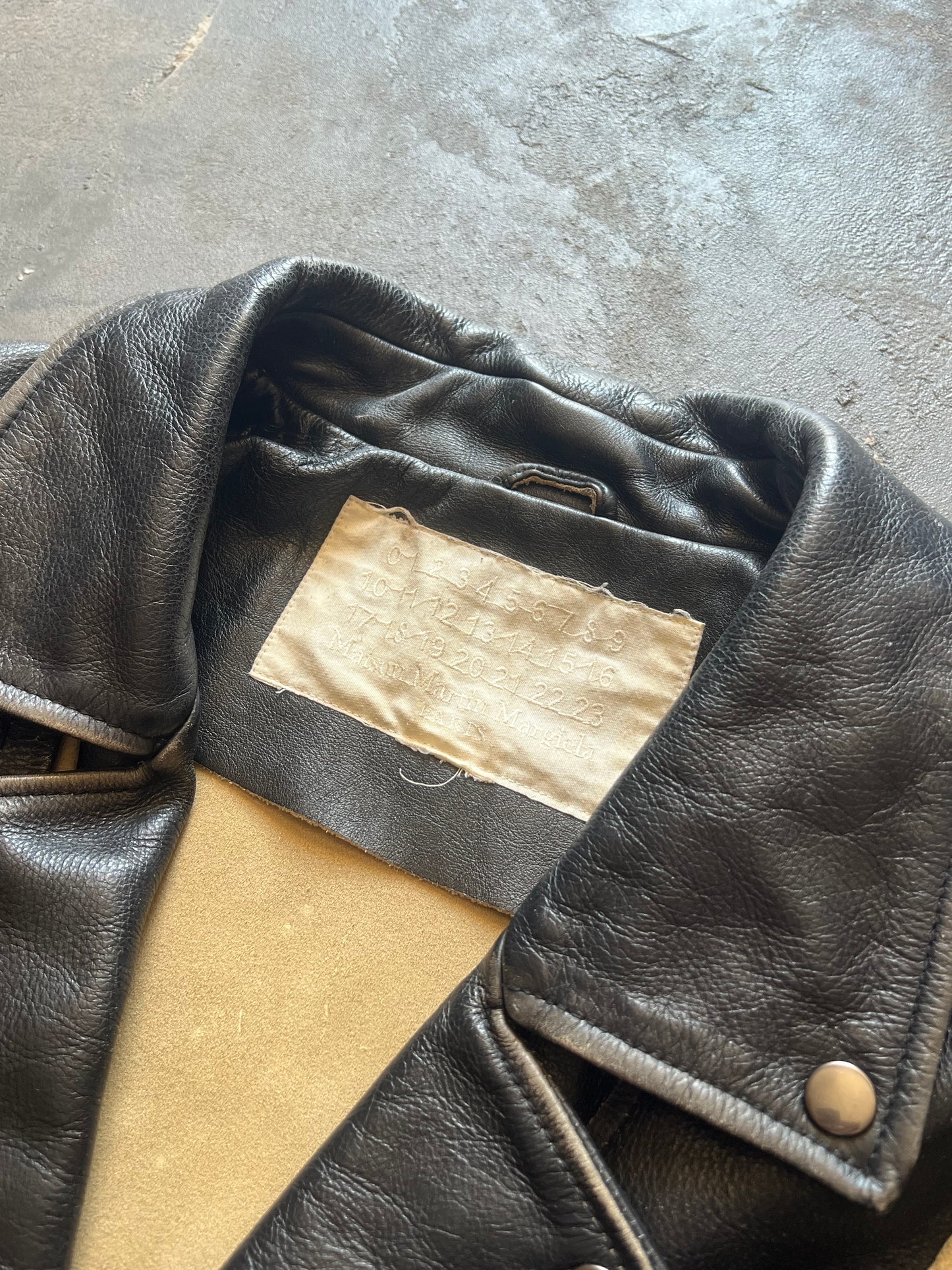 2012’ Maison Margiela X H&M Leather Jacket (M)