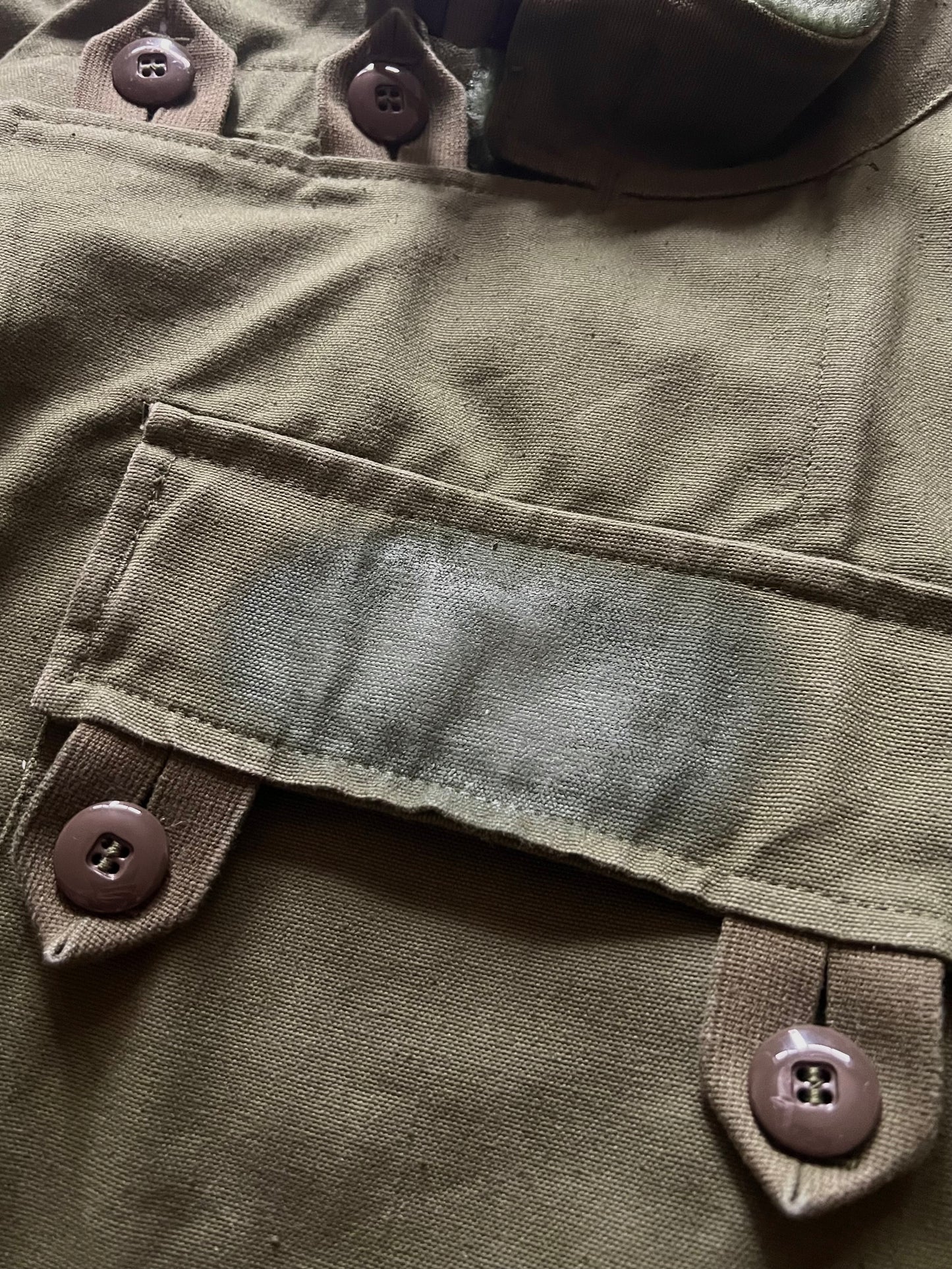 1960’ Swedish Army Motorcycle Canvas Jacket (L)