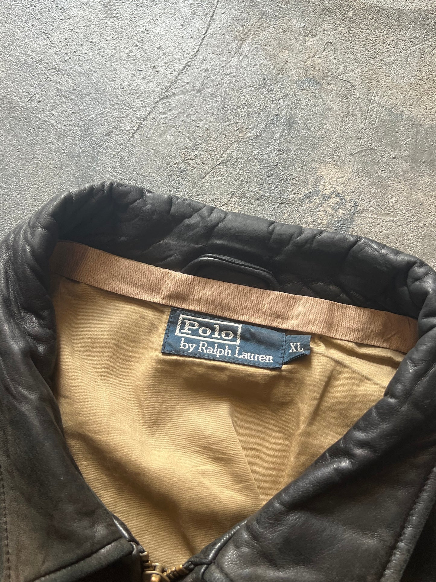 Ralph Lauren Leather Jacket (XL)