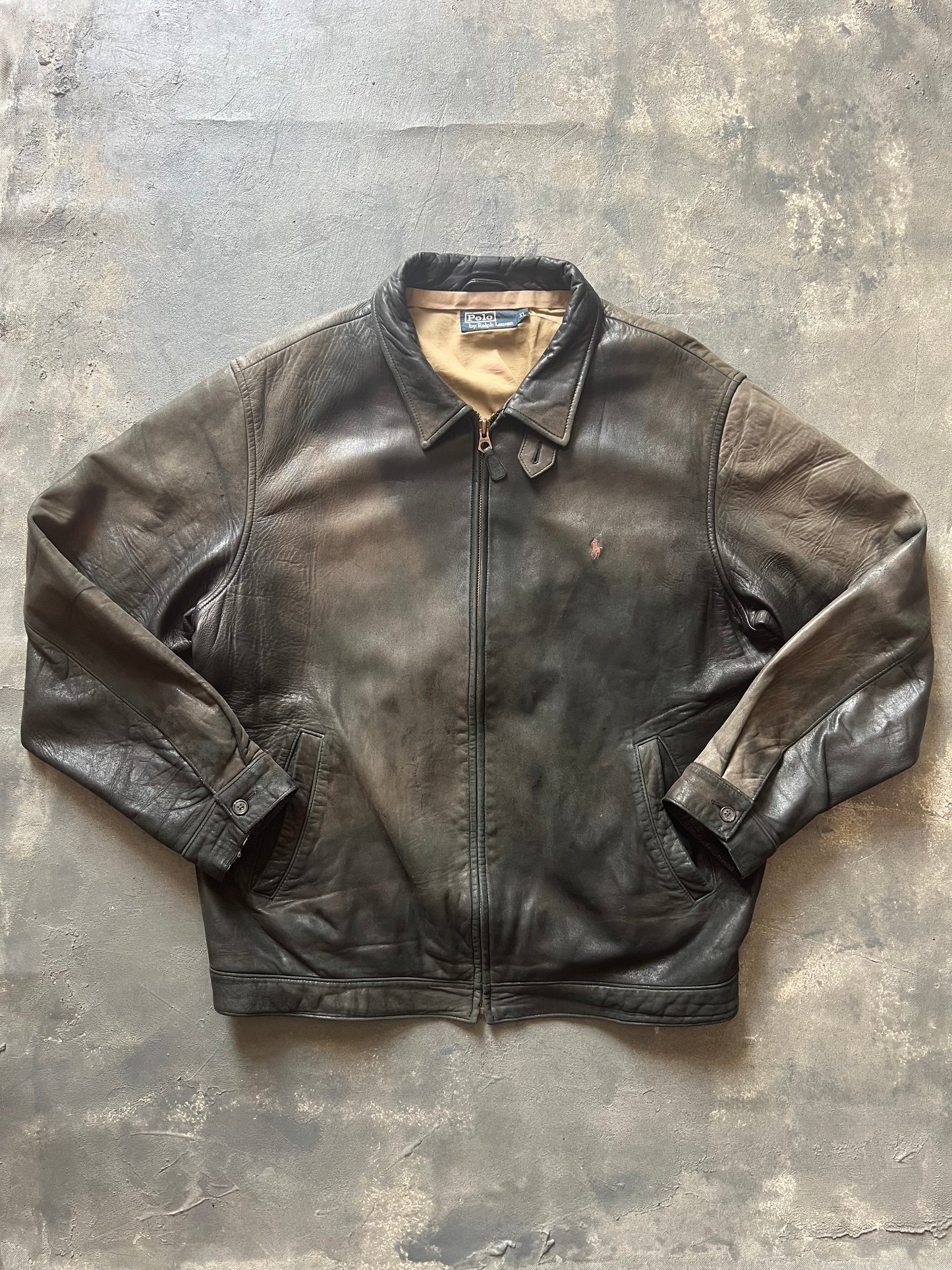 Ralph Lauren Leather Jacket (XL)