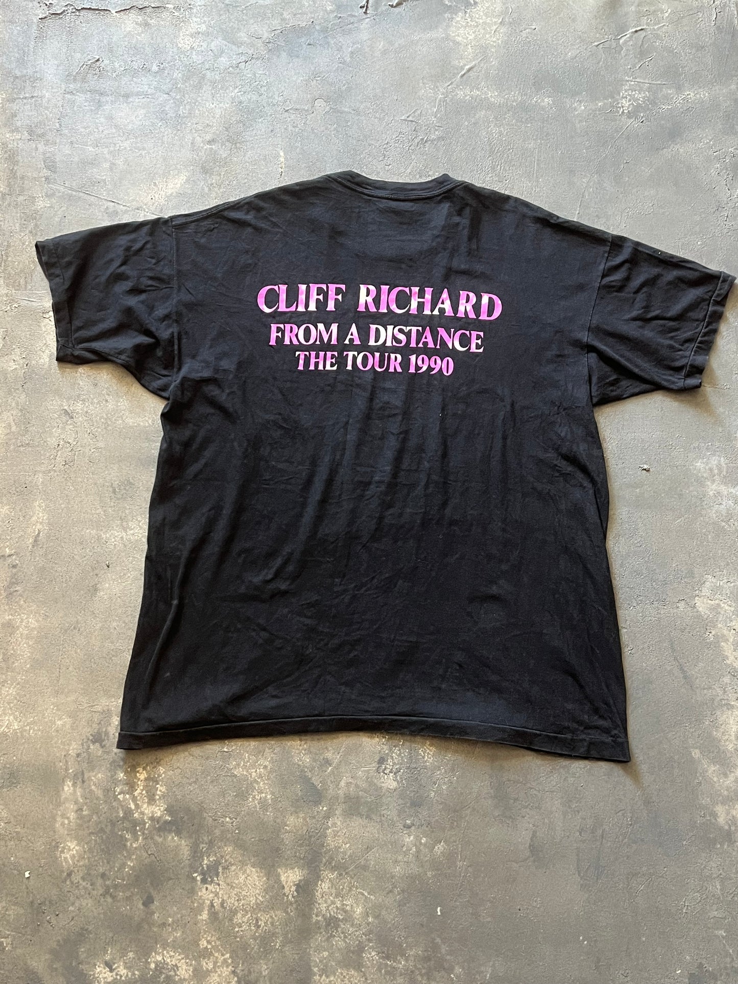 1990’ Cliff Richard From A Distance The Tour Single Stich Tee (L)