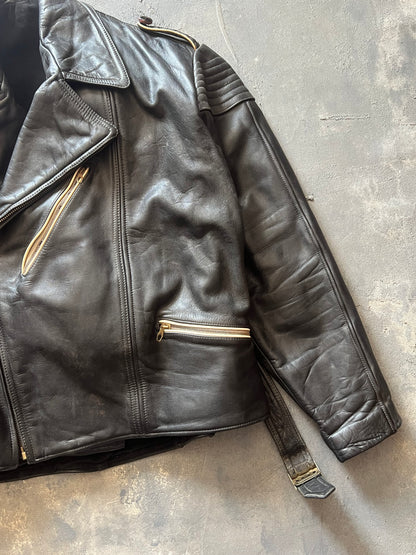 1950’ Biker Leather Jacket (M)