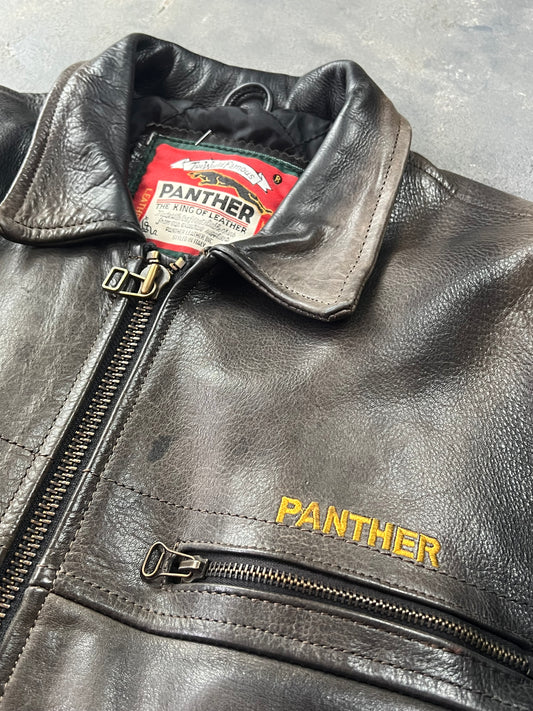 90’s Panther Leather Jacket (XL)